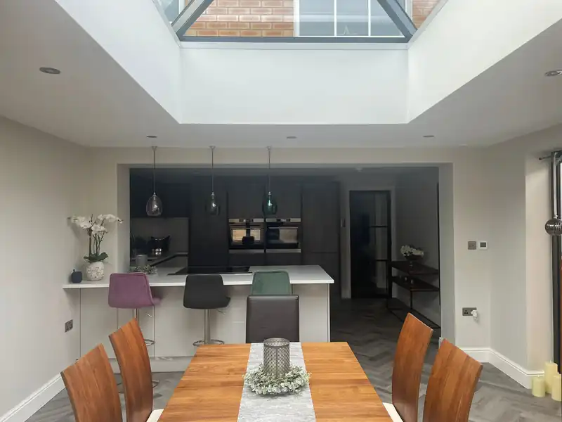 Kitchen diner with roof lantern