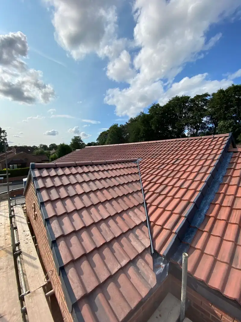 New tiled roof going on