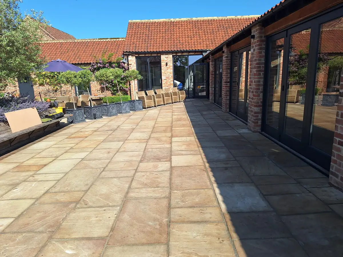 Sandstone courtyard
