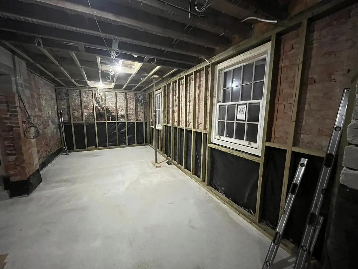 Stripped back 1860s room