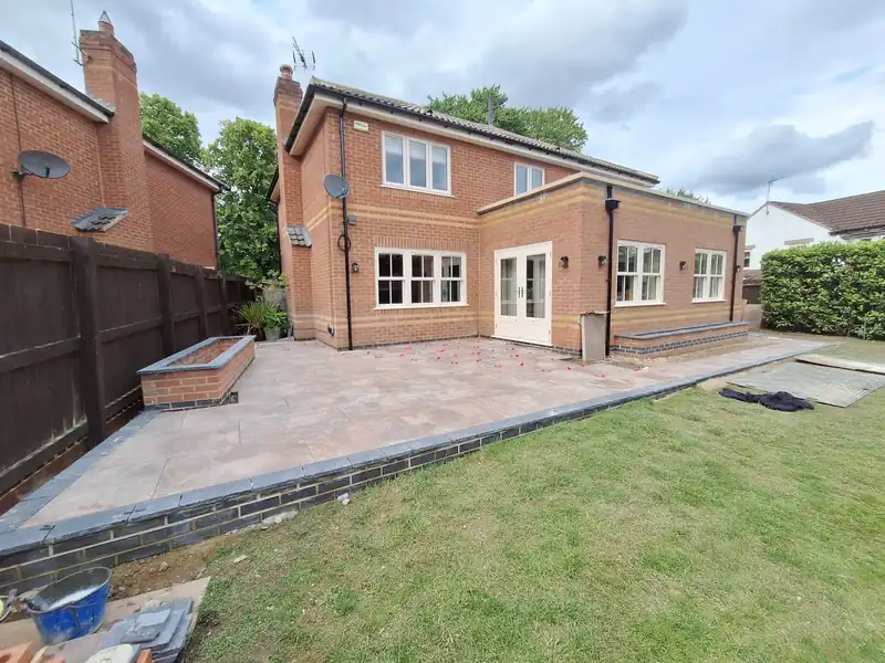 Surround patio at the back of a house
